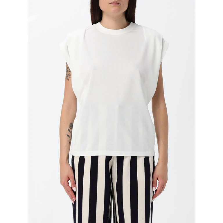 Le Debardeur Ventadou Cotton Top with Embroidered Logo (26ETSW00591AJ00254100)