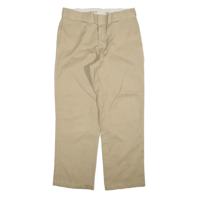 DICKIES 874 Workwear Mens Trousers Beige Regular Straight W31 L28