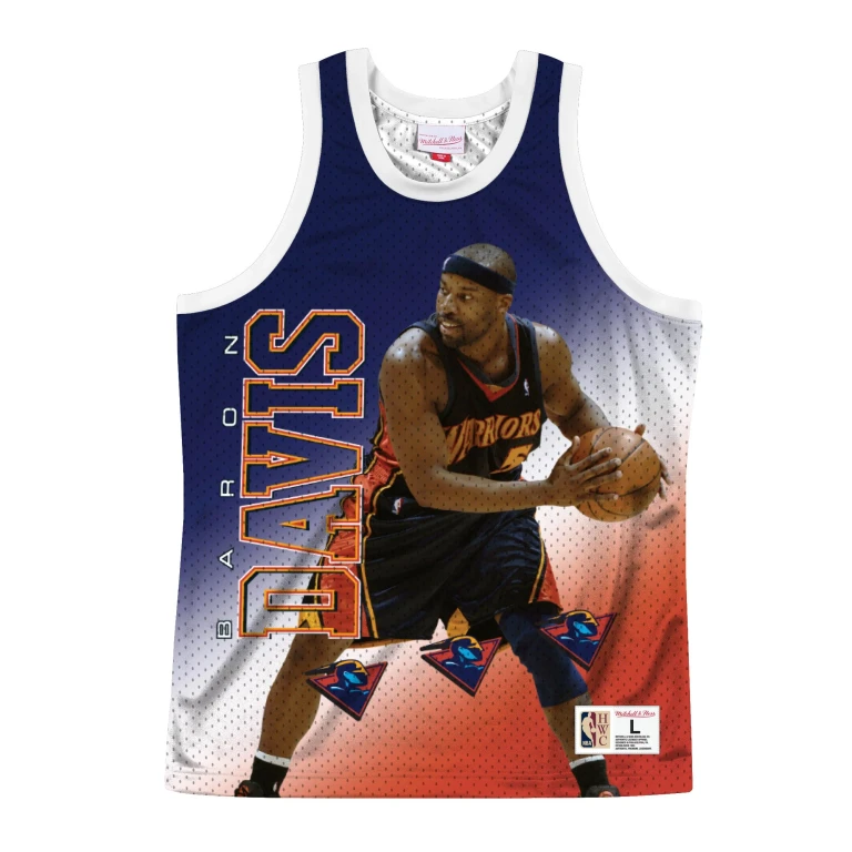 Men's NBA Behind The Back Tank Golden State Warriors Baron Davis