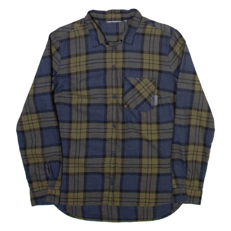 MAMMUT Mens Shirt Blue Check Long Sleeve XS