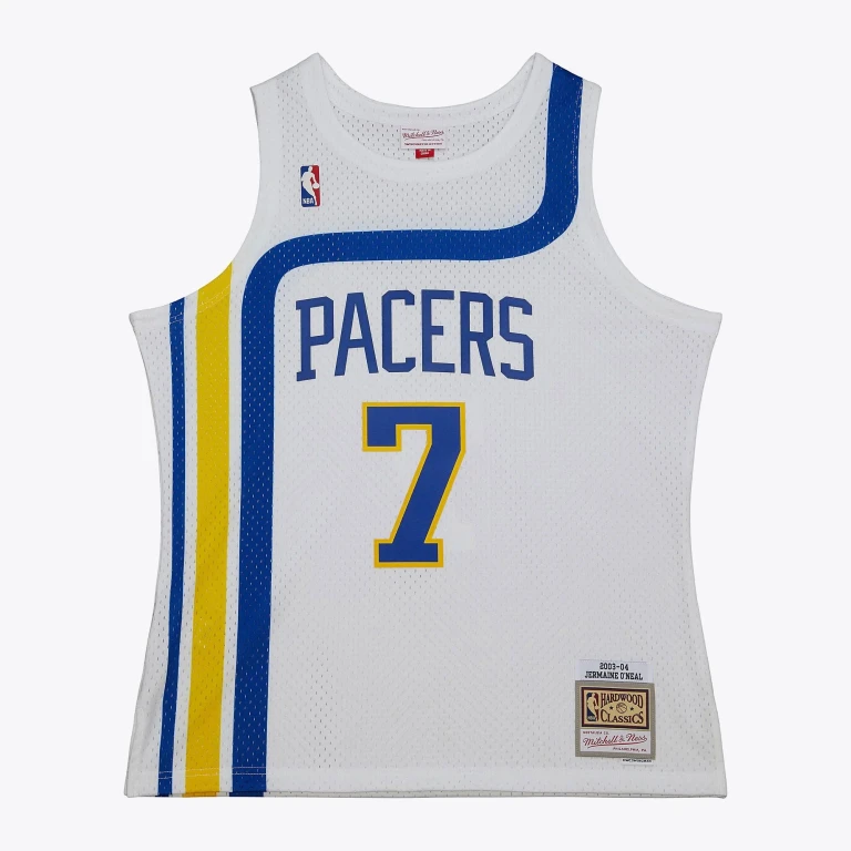 Men's NBA White Hwc Jersey Pacers 2003 Jermaine O'Neal