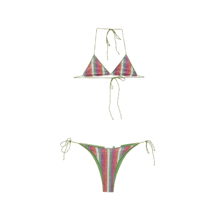 Oséree Lolita Striped-pattern Bikini