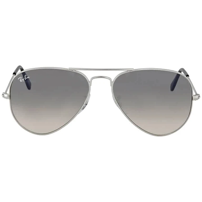Ray Ban Aviator Gradient Light Grey Unisex Sunglasses RB3025 003/32 62