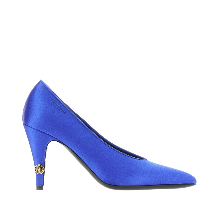 VERSACE Satin 'Gianni' pumps Woman 39