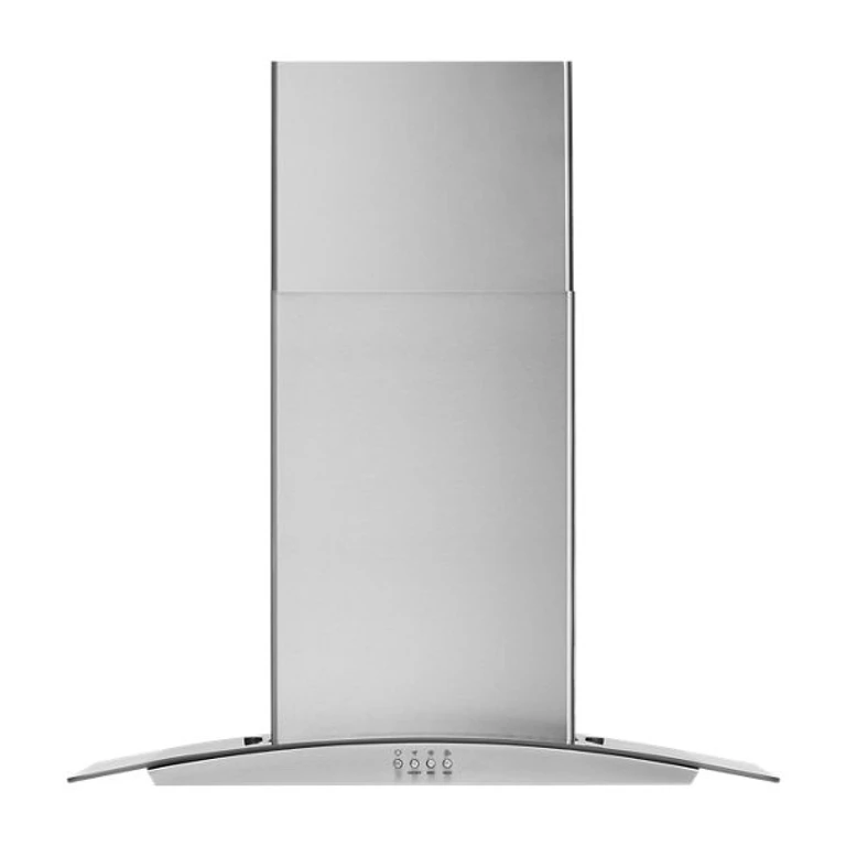 Curved Glass Wall Mount Range Hood in Stainless Steel 30" WVW51UC0LS