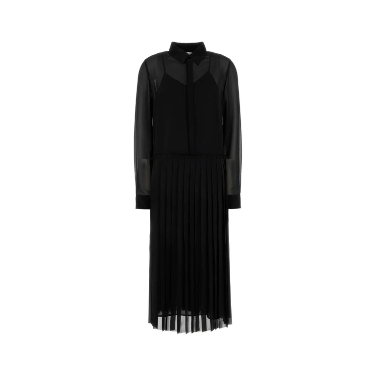 AMI Paris Black Polyester Shirt Dress Abiti - Women