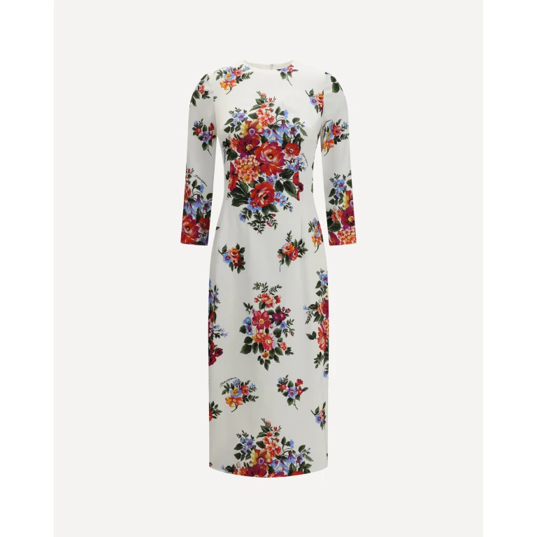 Vestido Dolce & Gabbana de viscosa elástica con estampado floral