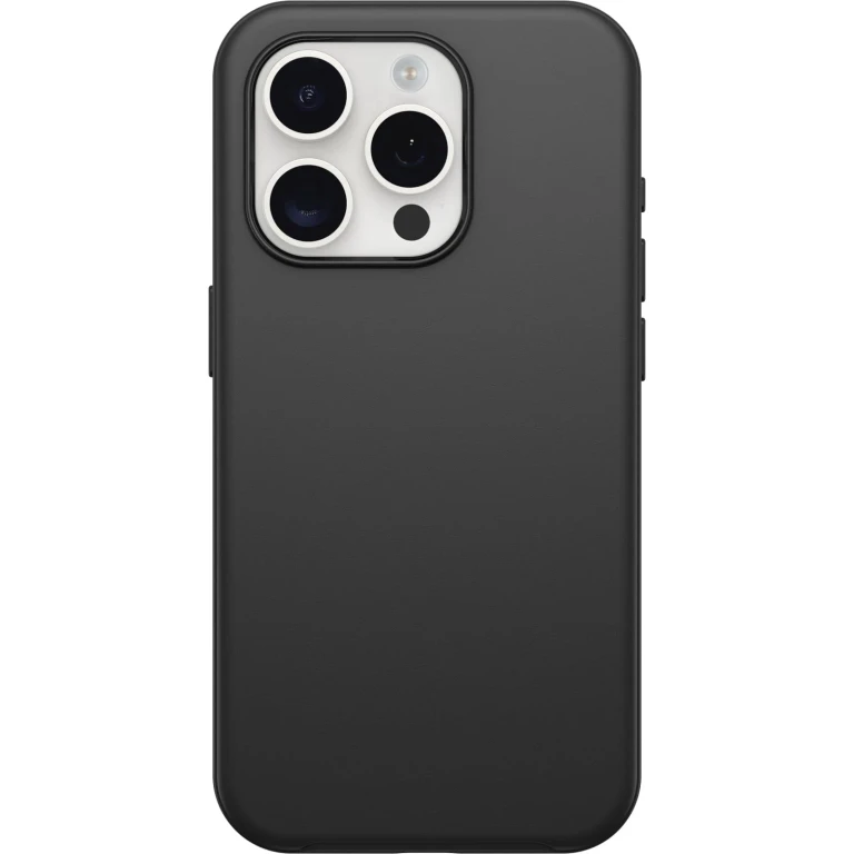 iPhone 15 Pro (Only) Symmetry Series Case - Black Snaps to MagSafe Ultra-Sleek Raised Edges Protect Camera & Screen