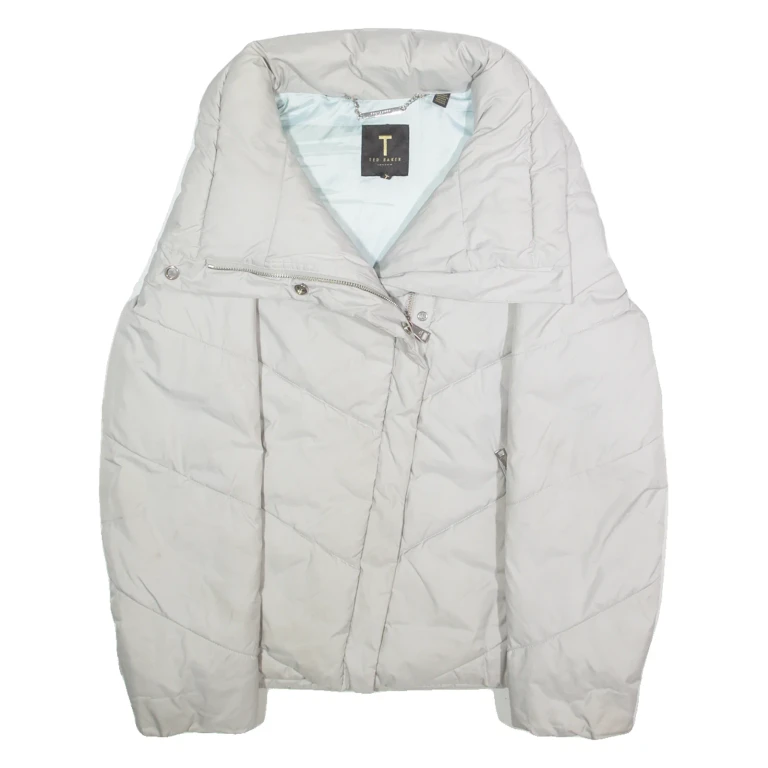 TED BAKER Womens Puffer Jacket Grey L