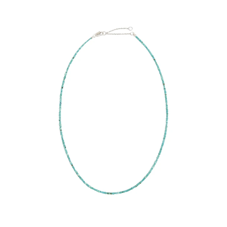 SHASHI Aisha Gemstone Necklace in Turquoise Turquoise One Size