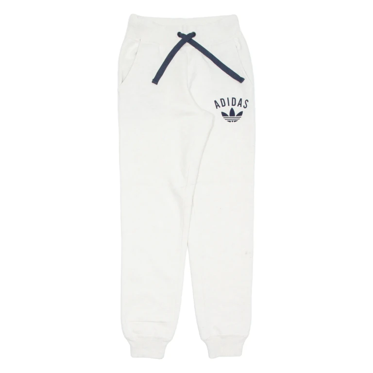 ADIDAS Womens Joggers Beige Tapered UK 6 W25 L30