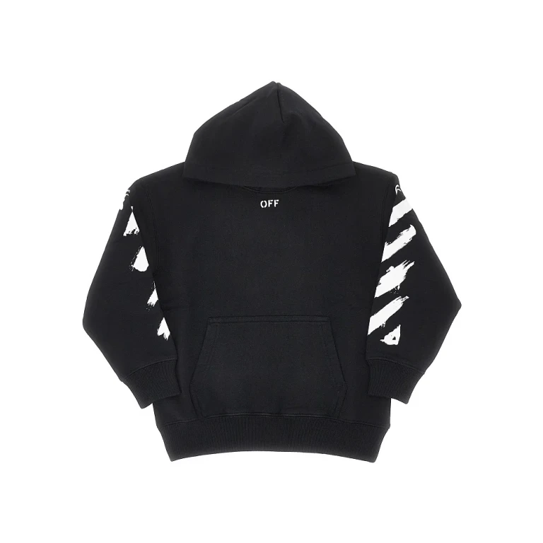 Off White 'Diag' print hoodie 키즈