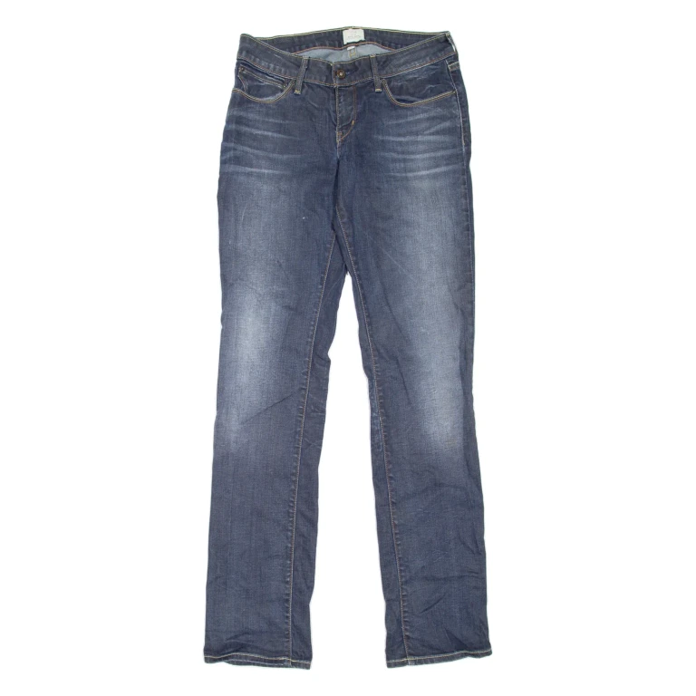 LEVI'S Bold Curve Womens Jeans Blue Regular Straight Stone Wash W30 L34