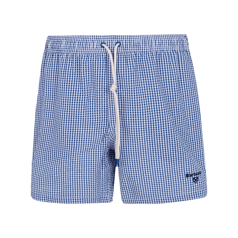 BARBOUR Gingham Seersucker Swim Short