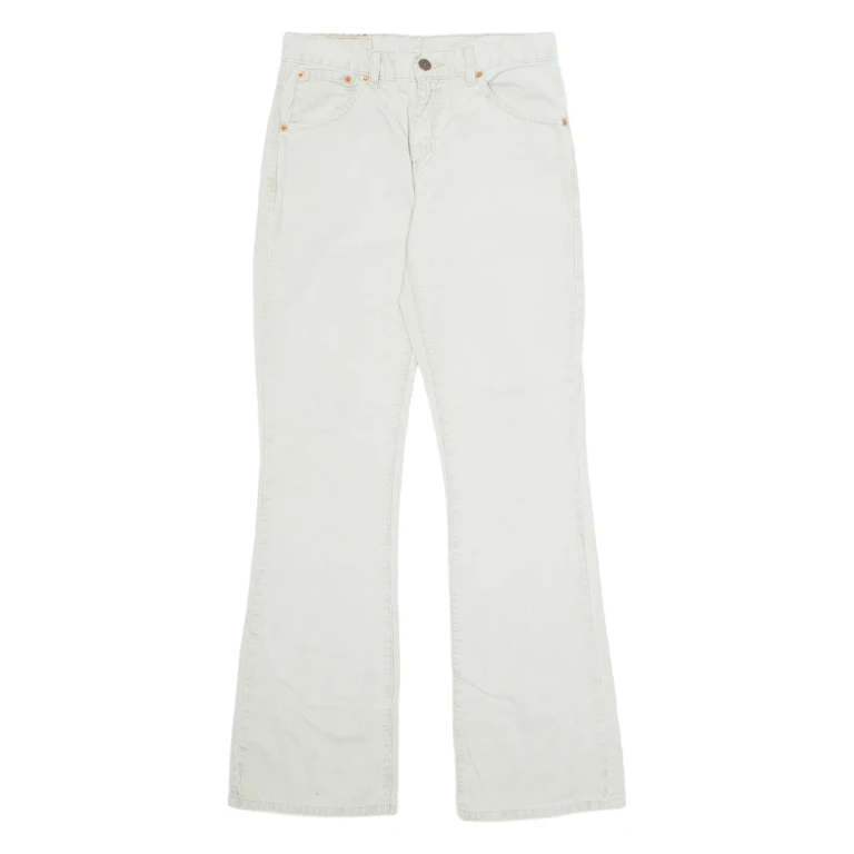 LEVI'S 525 Womens Trousers White Regular Bootcut W27 L32