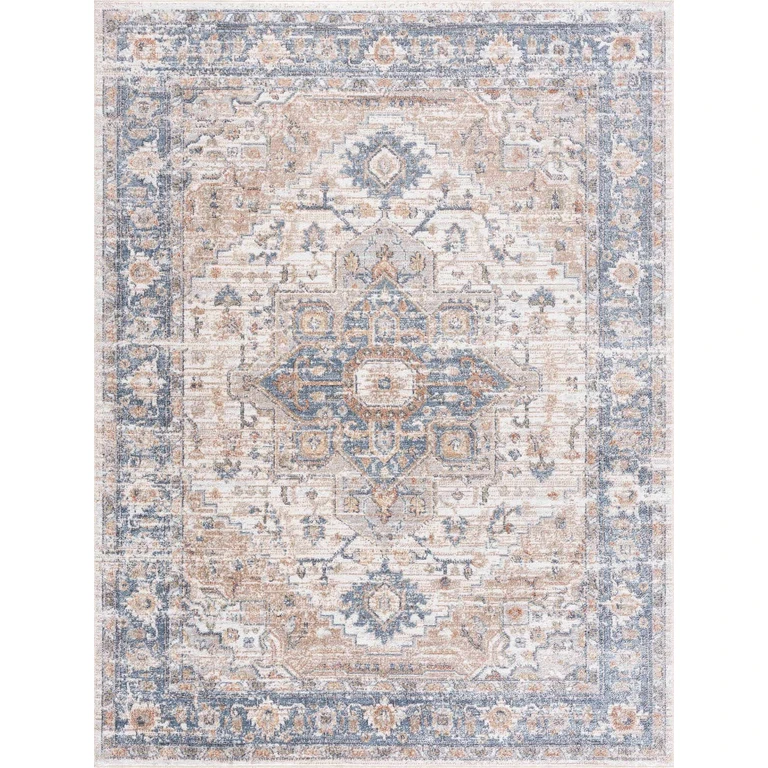 Ezri Cream Washable Area Rug