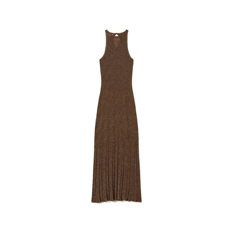 Twin Set Long Chevron Knit Dress