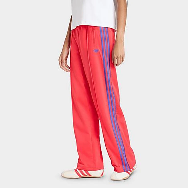 adidas Women's Originals Firebird Loose Track Pants in Semi Lucid Red/Blue Size: XXS