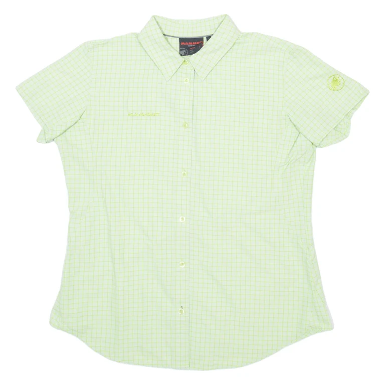 MAMMUT Womens Shirt Green Gingham L