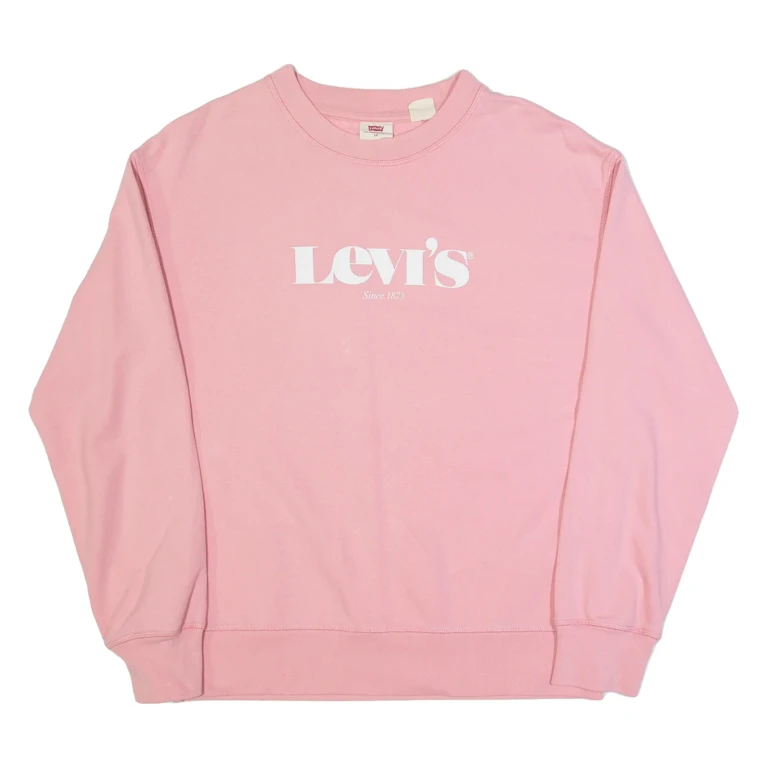 LEVI'S Womens Sweatshirt Pink XS