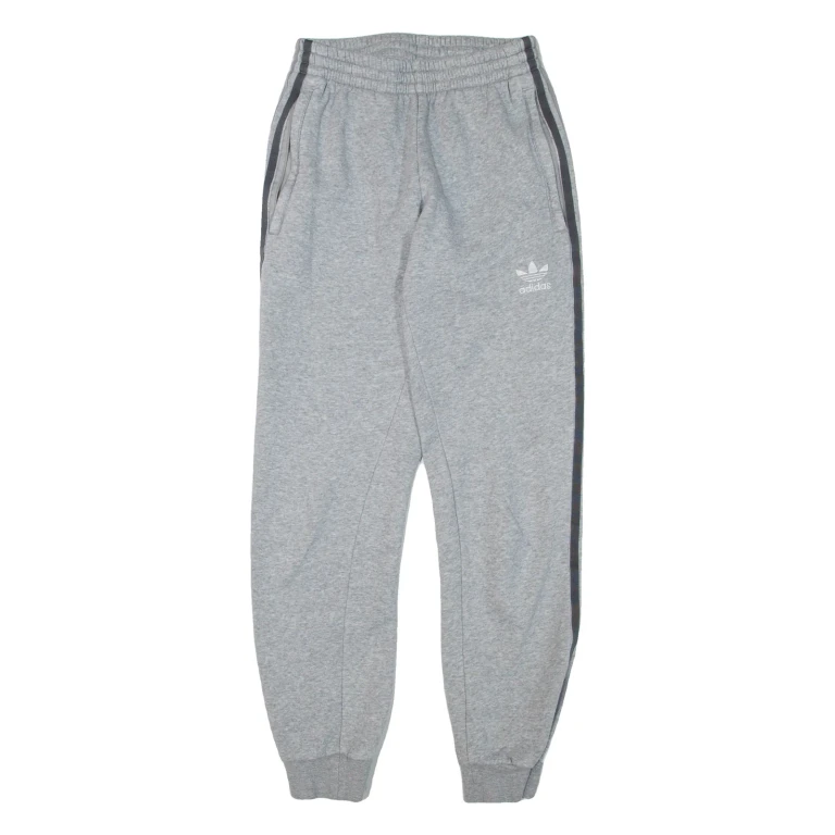 ADIDAS Womens Joggers Grey Tapered XS W22 L30