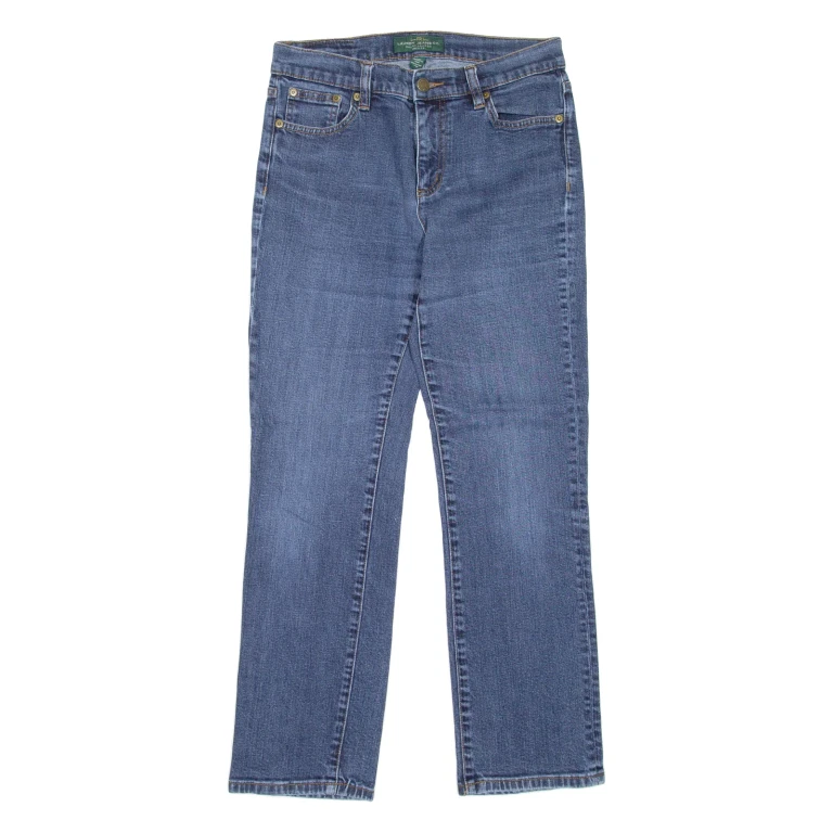 LAUREN RALPH LAUREN Womens Jeans Blue Regular Straight W28 L28