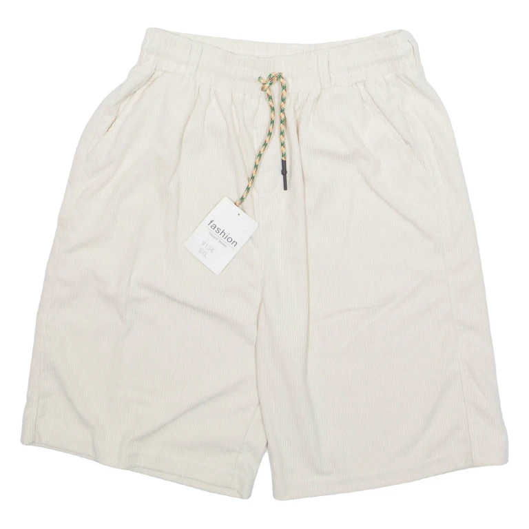 FASHION Mens Casual Shorts Cream 3XL W26