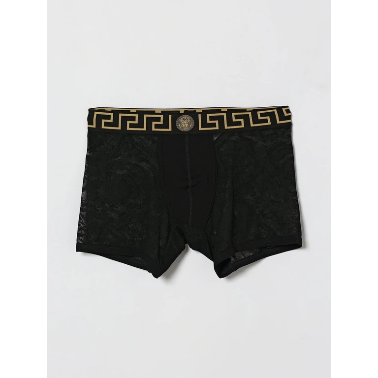 Lace Boxer Shorts With Greca Band (10207911A147811B000)