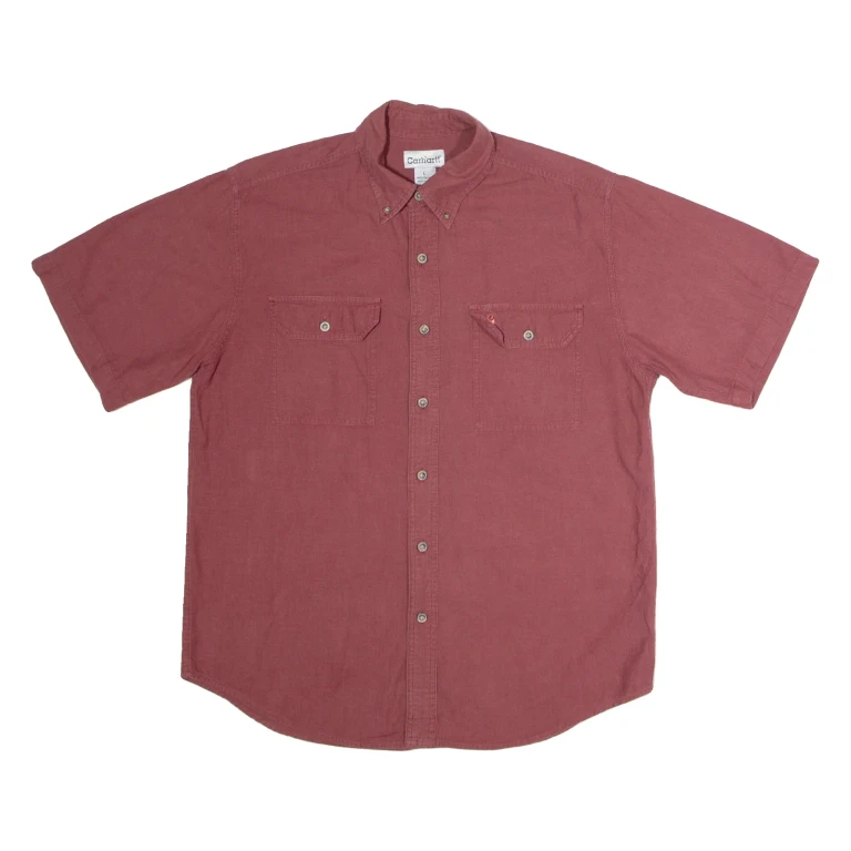 CARHARTT Mens Plain Shirt Red L
