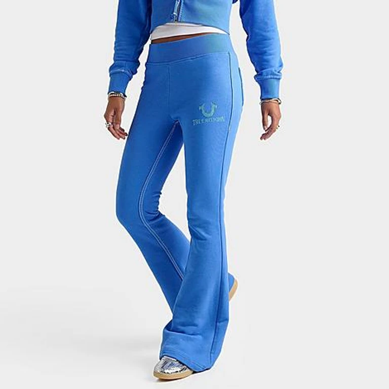 True Religion Women's Big T Flare Sweatpants in Super Sonic Size: XS