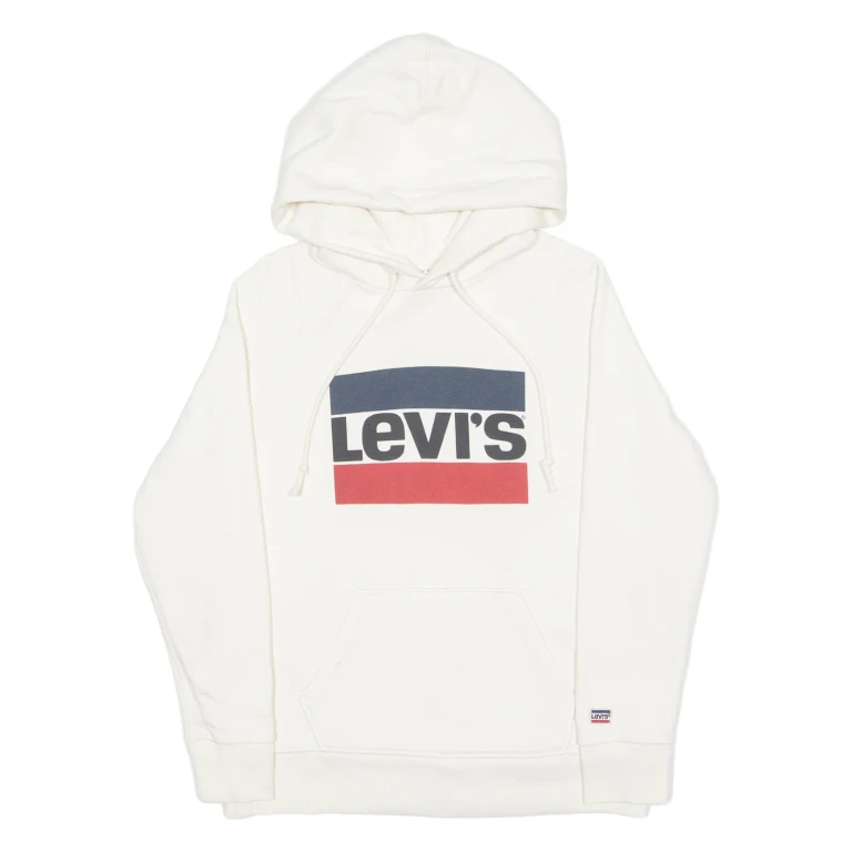 LEVI'S Mens Cream Hoodie S