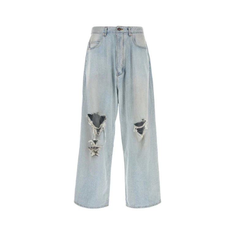 Balenciaga Denim Jeans Light Blue Exterior: Cotton - Men