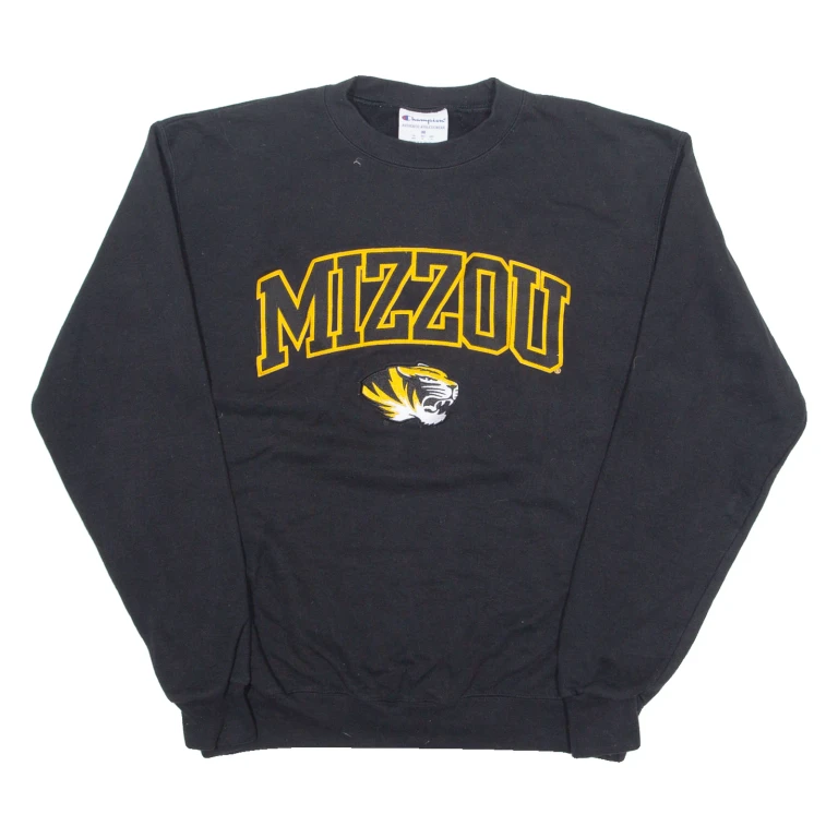 CHAMPION Mizzou Mens Sweatshirt Black USA M