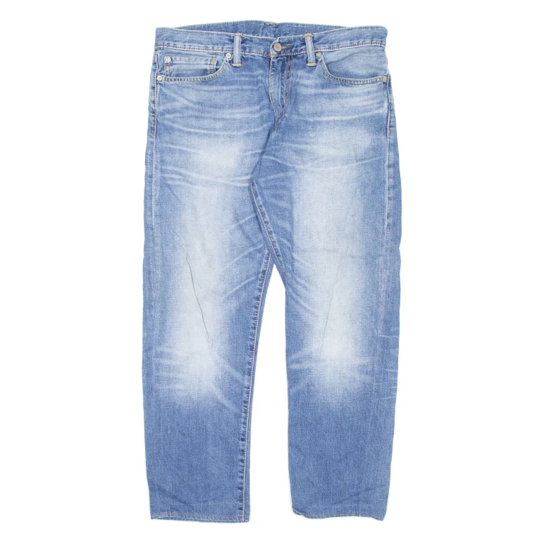 LEVI'S 504 Jeans Mens Blue Regular Straight W34 L25