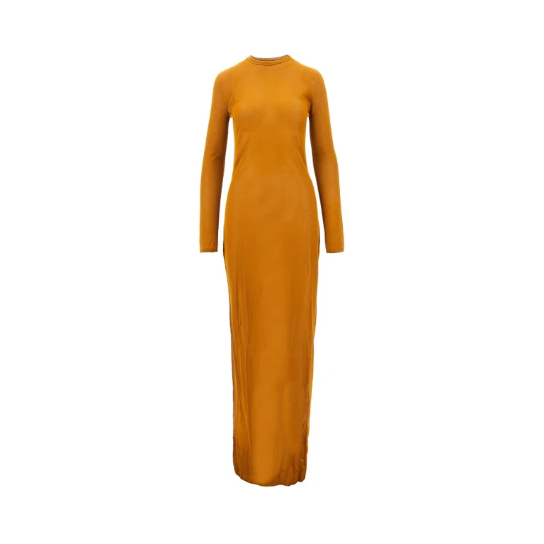 SAINT LAURENT Viscose knit long dress Woman S