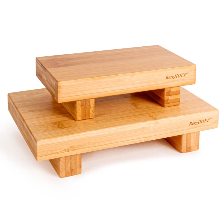 Bamboo 2pc Sushi Serving Tray Set