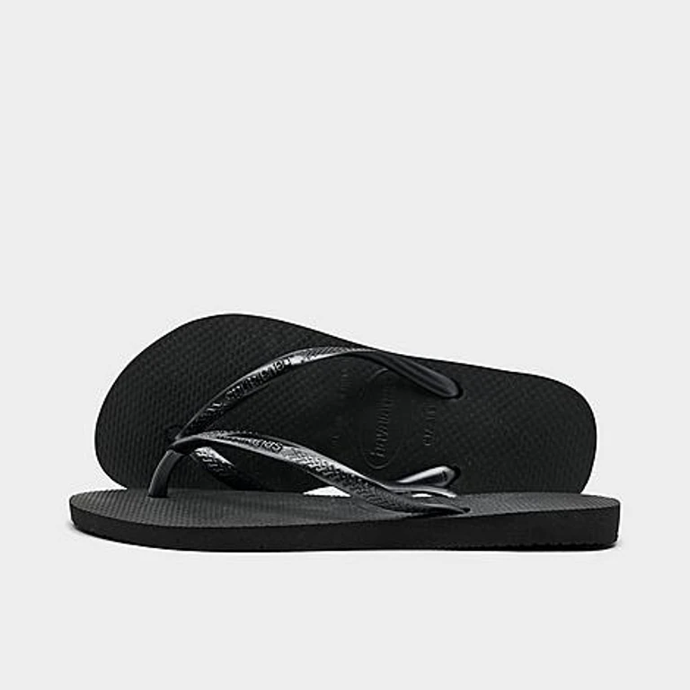 Havaianas Women's Slim Flip-Flop Sandals in Black Size: 6.0