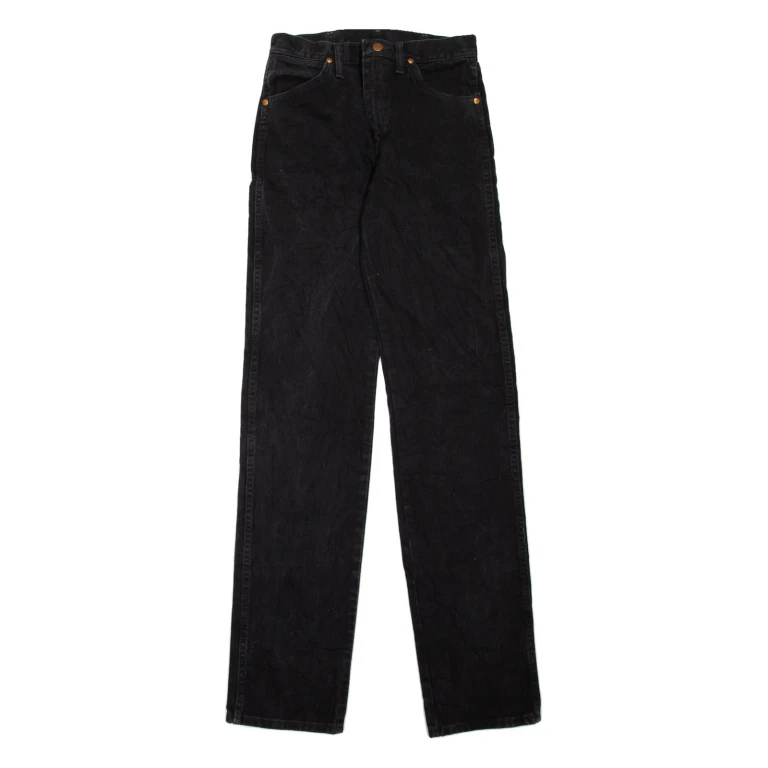 WRANGLER Mens Jeans Black Regular Straight W29 L38