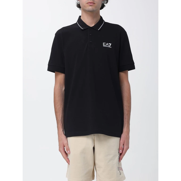 EA7 Polo Shirt Men color Black (8NPF16PJVUZ1200)