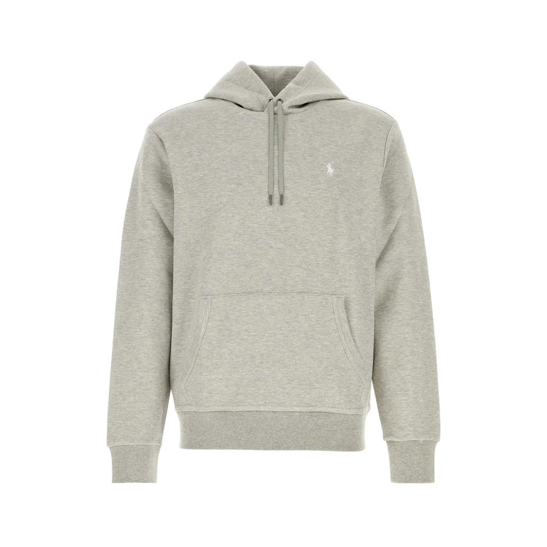 Polo Ralph Lauren Melange Grey Cotton Blend Sweatshirt Darksportheatherc1730 Exterior: Polyester Felpe - Men