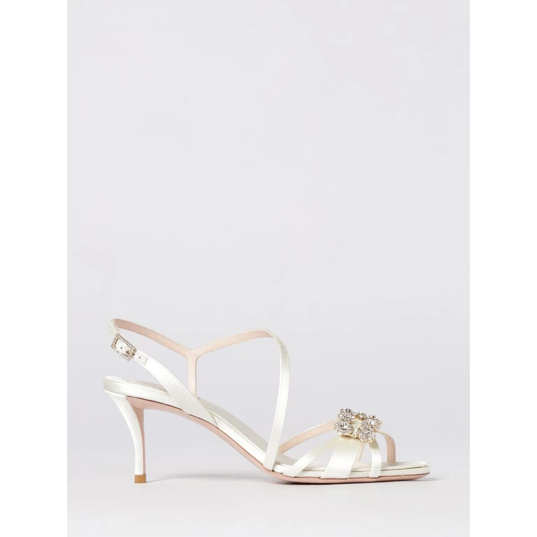 Heeled Sandal Woman color Yellow Cream (RVW80844460RS0C001)