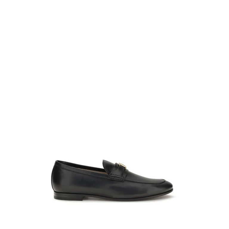 Valentino Garavani Black Calf Leather Bos Taurus Slip-On Loafers - Men