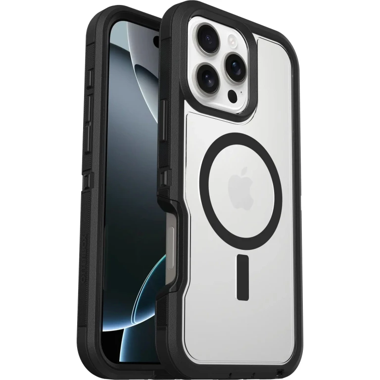 iPhone 16 Pro Max Defender Series XT Clear Case - Dark Side (Single Unit Ships in polybag)