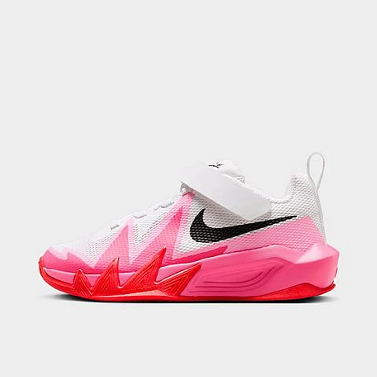 Nike Little Kids S. T. Dynamite Basketball Shoes in White/Tropical Pink/Pinksicle Size: 1.0