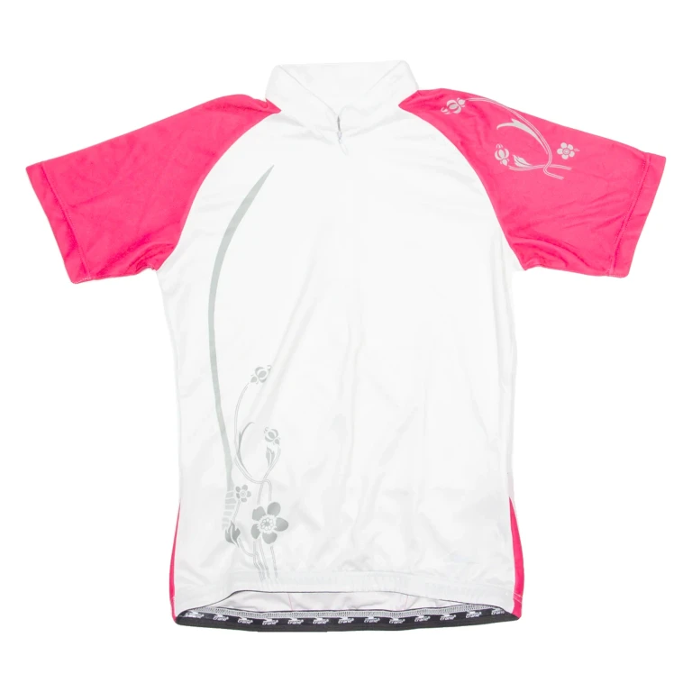 CRANE Cycling Womens Jersey White 1/4 Zip S