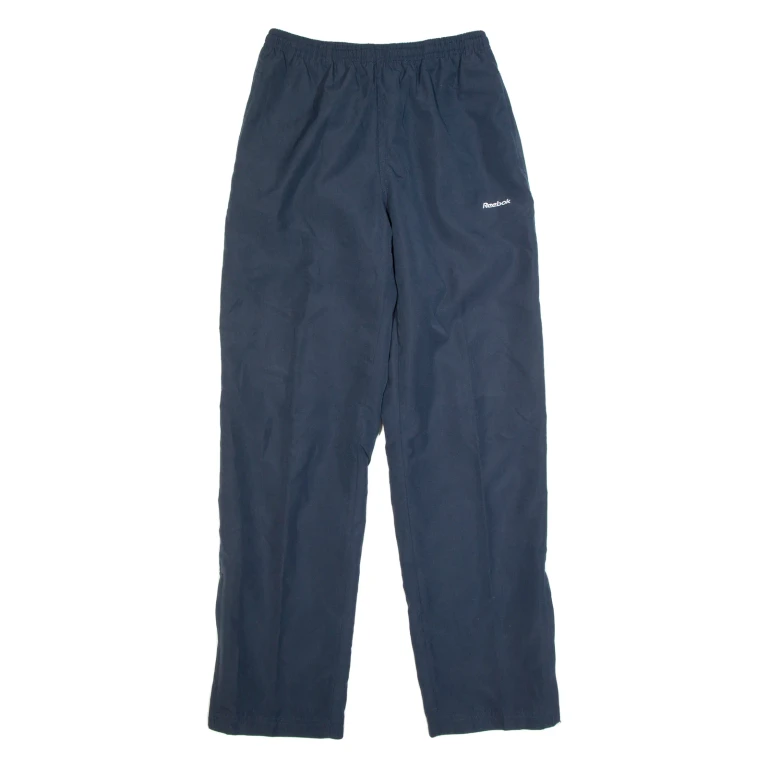 REEBOK Womens Track Pants Blue Straight UK 8 W26 L29
