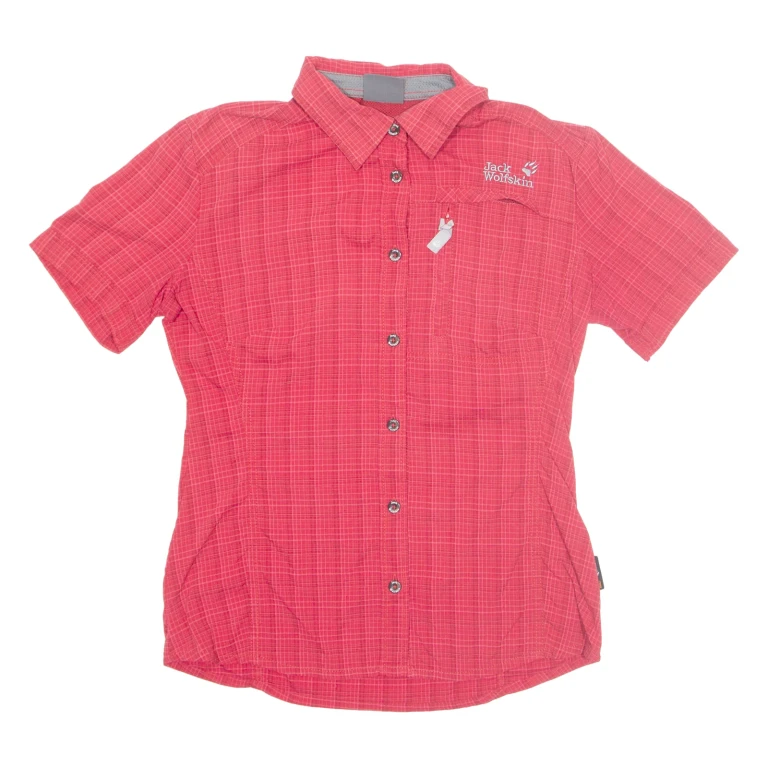 JACK WOLFSKIN Womens Shirt Red Check S