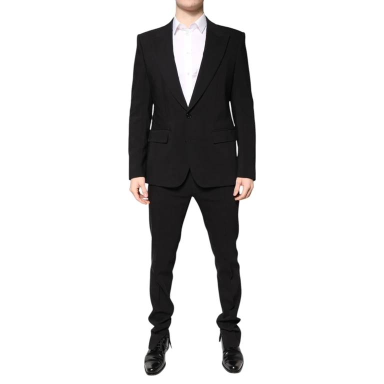 Dolce & Gabbana Multicolor Polyester Jacquard 2 Piece Suit Silk - Men