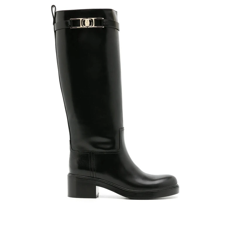 Ferragamo Gancini 55Mm Knee Boots