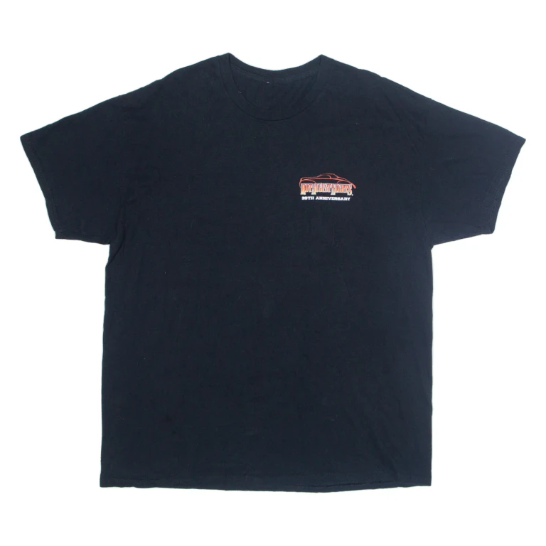 Hot August Nights Mens T-Shirt Black USA L